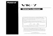 Roland Vk7 Manual