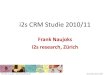 i2s CRM Studie 2010 Präsentationsslides_Sales