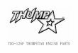 Thumpstar 125cc Engine Parts list
