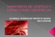 MANIOBRAS DE LEOPOLD Y DEFINICIONES OBSTÉTRICAS