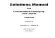 Construction Surveying Solutions Manual