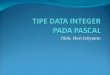 Tipe Data Integer