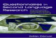 Questionnaires in Second Language Research Construction, Administration, And Processing, Dornyei, 2003