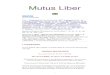 # 1 Mutus Liber