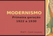 Modernismo brasileiro 1ª geração
