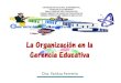 La Organización en las Instituciones Educativas