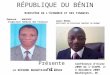 4.15 5.00pm Pfm Reform In Benin (E. Houssou And G. Mehou)