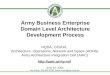 Army Business Enterprise Domain Level Architecture 