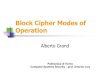 Block Cipher Modes of Operation And Cmac For Authentication