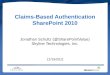 Claims Based Authentication in SharePoint 2010