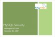 MySQL server security