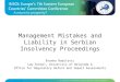 Management mistakes and liability in serbian insolvency proceedings