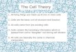Cell Theory & Membranes