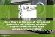 Case Study on the role of radio based extension and advisory services: Lessons learnt of farm radio programming in Malawi