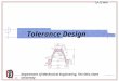 Tolerances Design