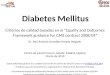 Quality and outcomes framework guidance diabetes mellitus  c.s. el greco