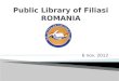 Public library of Filiasi