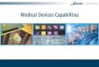 Medical devices capabilities