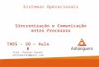 Sistemas Operacionais - Aula 8 - Sincronização e Comunicação entre Processos