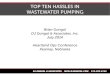 Top ten hassles in wastewater pumping -- and how to avoid them