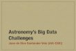 VO Course 10: Big data challenges in astronomy