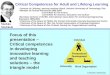 Critical Competencies for Adult and Lifelong Learning
