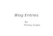 Blog entries