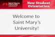 Welcome to Saint Mary's University