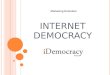 Internet democracy: le tre forze della coda lunga