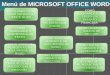 Menu microsoft office word