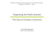 Organizing the Public Domain: The Case of Creative Commons
