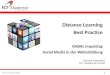 Distance Learning Best Practice - Gabal Social Media Werkstatt - 17 märz2012