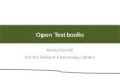 Open textbooks