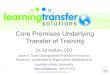 Learning transfer premises