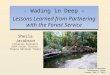 Partnering with the Forest Service: Lessons Learned by Sheila Jacobson