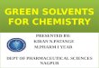 Green solvents ppt