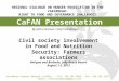 Civil Society Involvement in Food and Nutrition Security: Farmers Associations