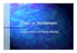 Town of Bethlehem Town of Bethlehem