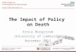 The Impact of Policy on Death by Erica Borgstrom