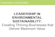 Leadership In Sustainability