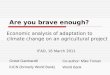 Are you brave enough -  Economic evaluation of climate change adaptation projects