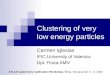 Presentacion en ATLAS Calorimetry Calibration Workshop,"Clustering of very low energy particles", 2004