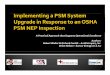 Implementing Psm System Upgrade Post Nep Tcc Acit Ehs Rev 2