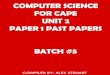 CAPE Computer Science Unit 2 Paper 1 - Batch#5