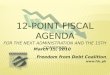 FDC's 12-point Fiscal Agenda