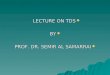 LECTURE ON TDS