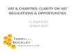 What impact does VAT have on charities