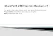 SharePoint content deployment presentation
