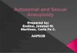 Autosomal and sexual aneuploidy2