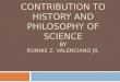 Islamic contribution to history and philosophy of science